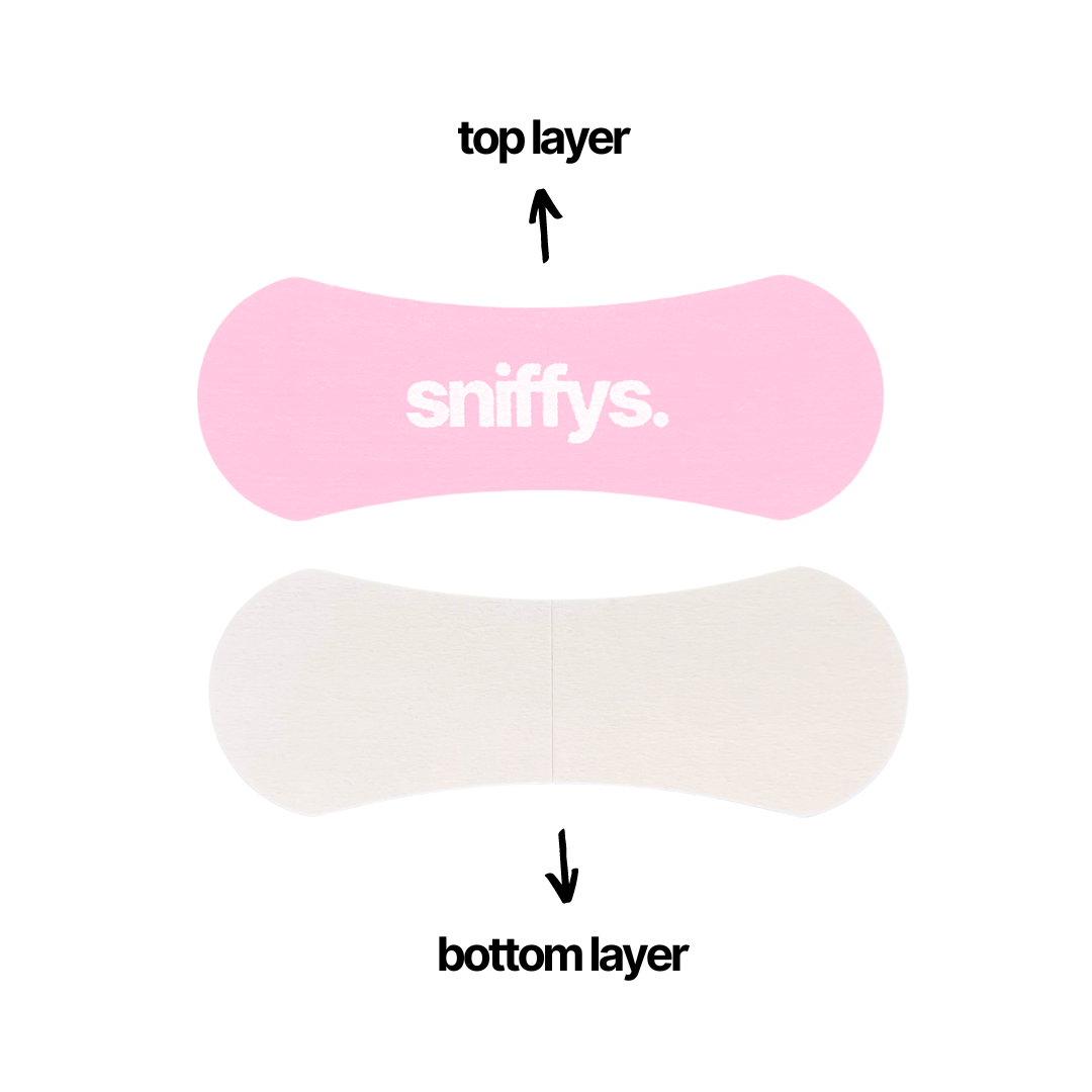 7 pcs. trial package - Sniffys Nose Strips - PINK