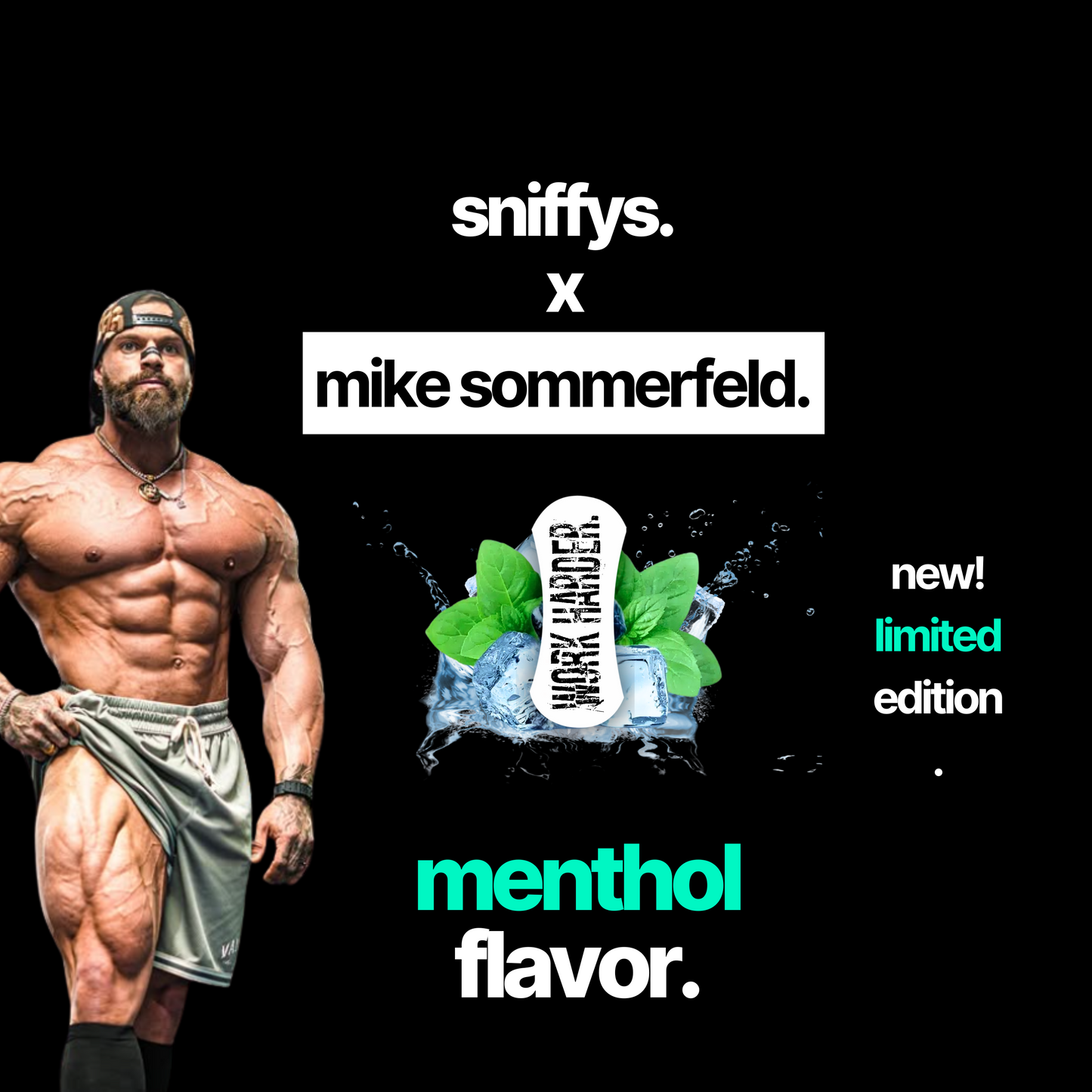 7 pcs. trial package - Sniffys x Mike Sommerfeld – Menthol Max Performance Nose Strips